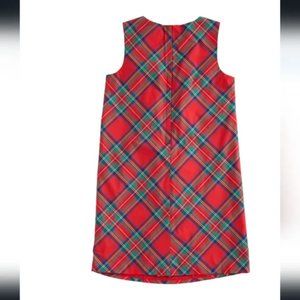 Vineyard vines girls jolly plaid holiday dress.